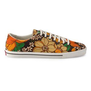 PRADA Lace Up Laced Floral Print Canvas Sneakers Flats Mens 9/10 Womens 10.5/11